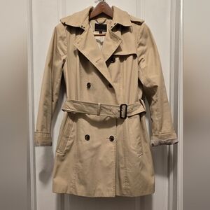 PL Banana Republic Trench Coat Petite Large EUC